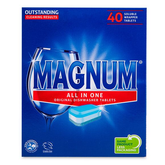 All In One Original Dishwasher Tablets 40 Pack Magnum